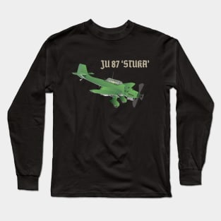 Junkers Ju 87 Stuka Bomber Airplane Long Sleeve T-Shirt